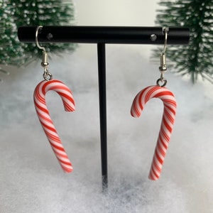 Candy Cane Earrings | Festive Christmas Earrings
