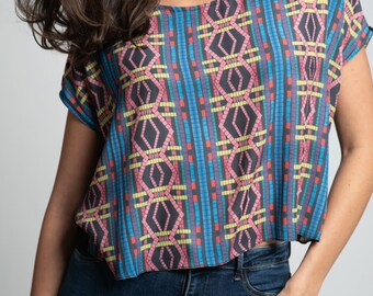 Top Estampado Geométrico Original