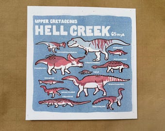 Triassic Formation Fauna RISO Print