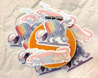 Pride Dino Sticker Set