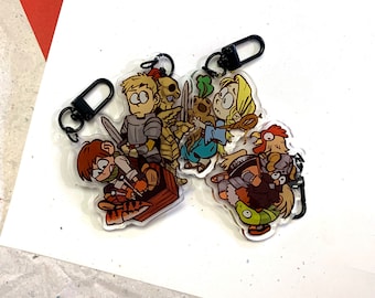 Dungeon Crew Acrylic Charms