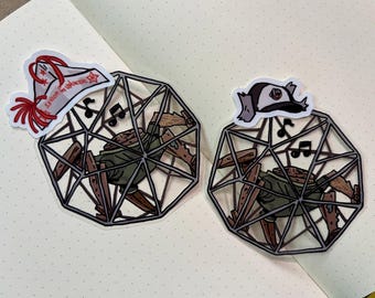 Transparent Rock Alien Sticker