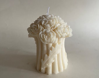 Rose bouquet candle I Flower bouquet candle I Bouquet candle I Flower candle I Valentine's Day gift I Flower candle I Scented candle I Decoration I