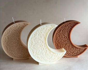 Vela de luna I Vela de Ramadán I Vela islámica I Vela de luna I Bayram I Eid I Decoración I Regalo I Decoración de Ramadán I Luna creciente I
