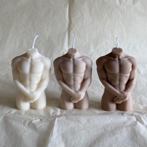 Shy Body Male Candle I Shy Torso Candle I Man Candle I Sculptural Candle I Handmade I Vegan I Body Candle I Decoration I Body Candle