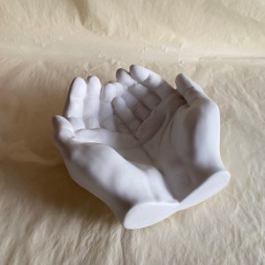 Hand Tray I Jewelry Bowl I Open Hands I Key Tray I handshape I Tealight Holder I Ceramic Bowl I Hands Bowl I Opened Hands I