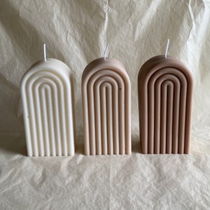 Rainbow Candle M I Rainbow Candle I Arch Candle I Decoration I Bubble Candle I Handmade I Home I Vegan I Candle Set I