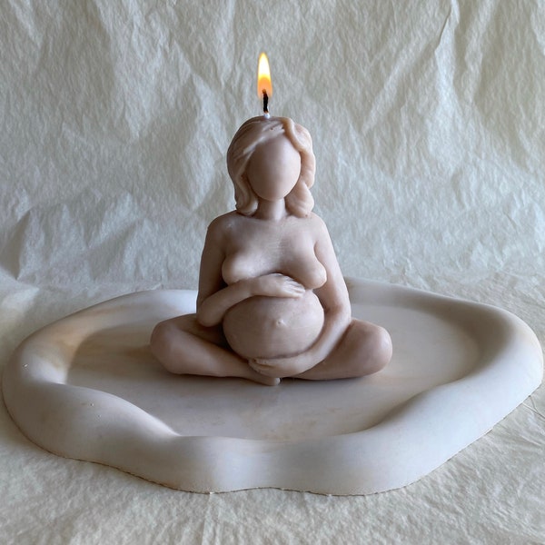 Mother Candle I Mutter Kerze I Pregnant Candle I Schwanger Kerze I Bubble Candle I Body Candle I Torso Candle I Geschenk I Vegan I Handmade