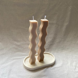 Squiggle Candle Candles Stick candle Wavy Candle Wavy bubble candle hand candle knot candle image 10