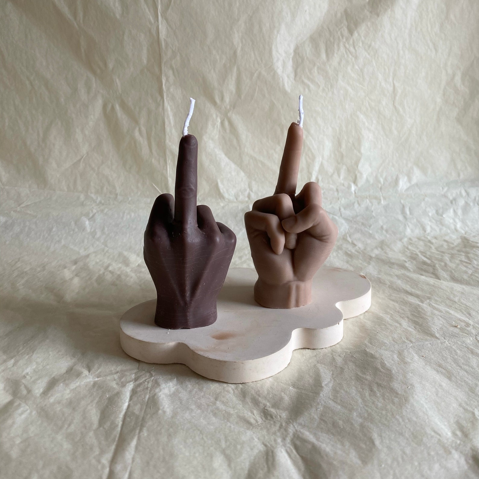 Black Middle Finger Candle main image 0