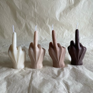Middle Finger Candle I Middlefinger Candle I Funny Candle I Sculptural Candle I Hand Candle I Gift I Vegan I Finger Candle