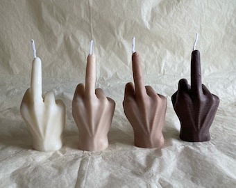 Middle Finger Candle I Middlefinger Candle I Funny Candle I Sculptural Candle I Hand Candle I Gift I Vegan I Finger Candle