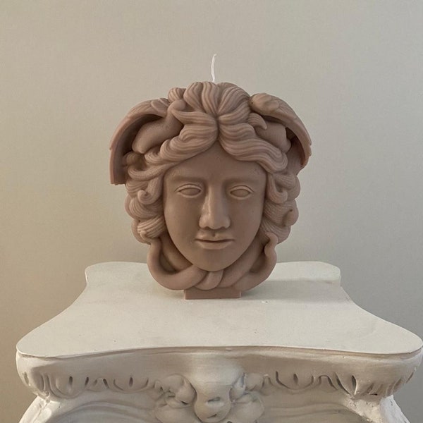 Medusa Candle I Medusa Candle I Lady Head I Sculptural Candle I Medusa Head I Medusa Head Candle I Greek Mythology I Handmade I Vegan