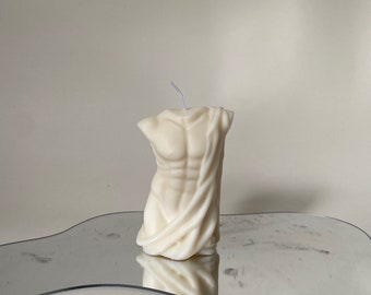 Body Kerze ZEUS I Body Candle I Torso Candle I Torso Kerze I Mann Kerze I Körper Kerze I Sculptural Candle I Vegan I Dekoration I Bedeckt