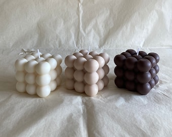 Bubble Kerze I Bubble Candle I Cube Candle I Vegan I Muttertag I Geschenk I Dekoration
