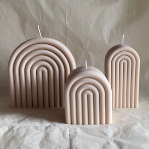 Rainbow Candle Set of 3 I Rainbow Candle Set I Arch Candle I Decoration I Bubble Candle I Handmade I Home I Vegan I Candle Set I Gift Set