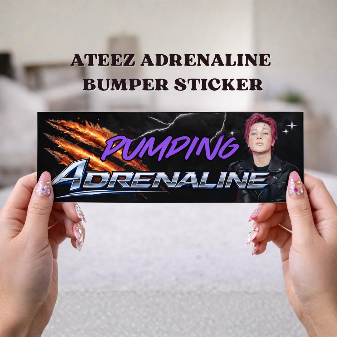 ATEEZ Adrenaline Bumper Sticker | Atiny | Ateez Photocards | Ateez ...