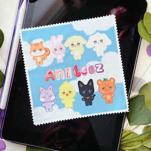 Aniteez screen cleaning cloth | atiny | ateez photocards | kpop | ateez merch | ateez comeback | Tote Bag | gift