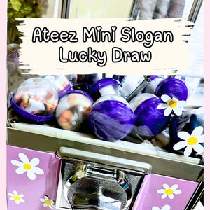 ATEEZ mini slogan crank lucky draw | ateez gift | kpop gift | ATINY | Deco | bts | korean | lightstick | valentine days | gift