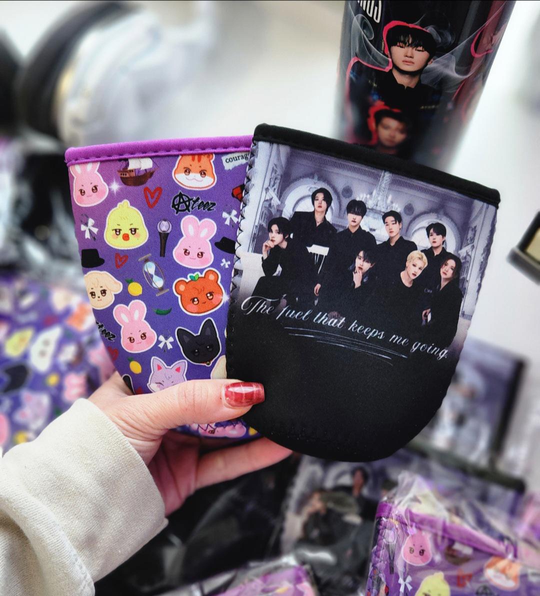 K-pop ATEEZ Cup Sleeve – Aniteez Characters & 8 Members Design