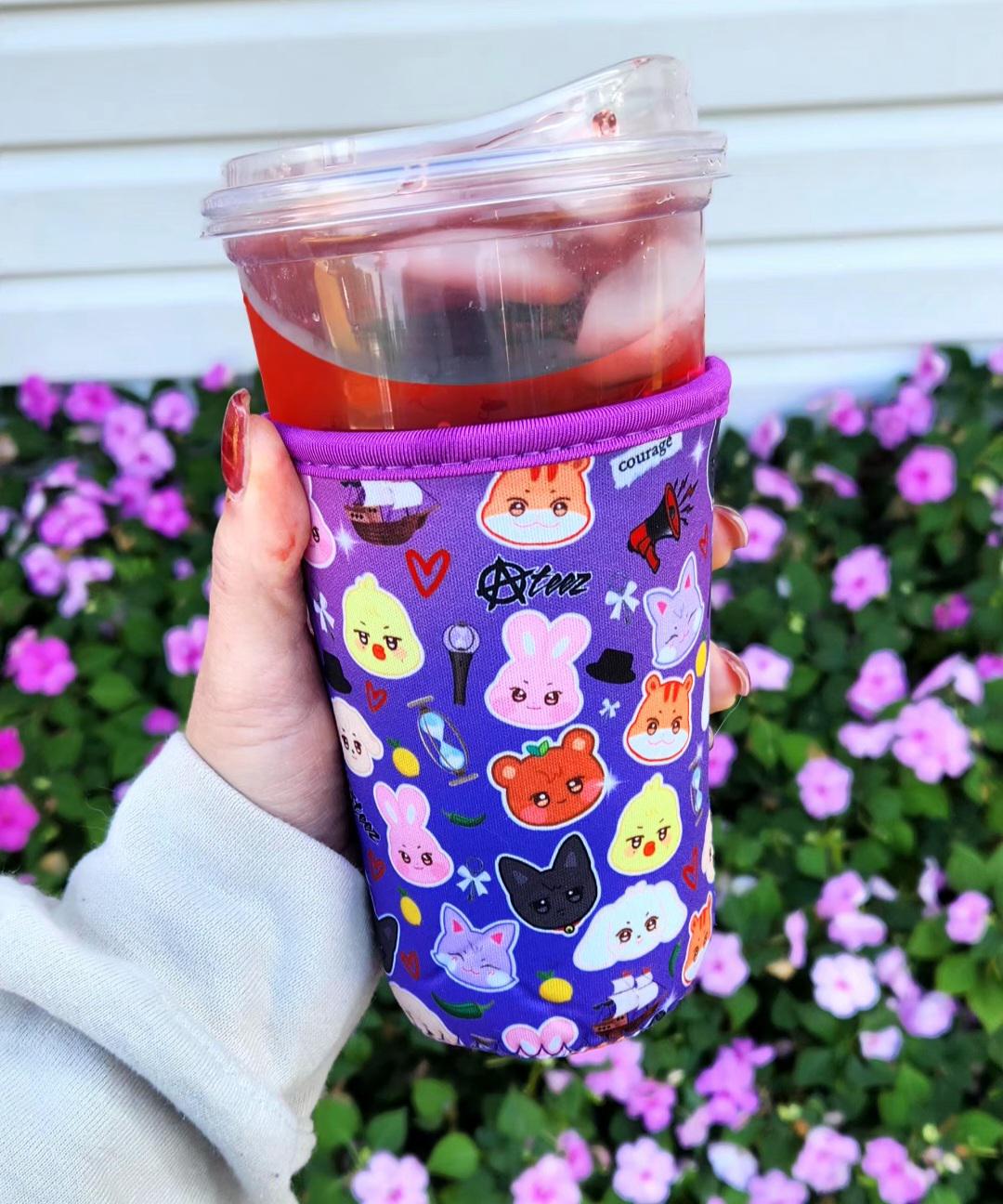 K-pop ATEEZ Cup Sleeve – Aniteez Characters & 8 Members Design