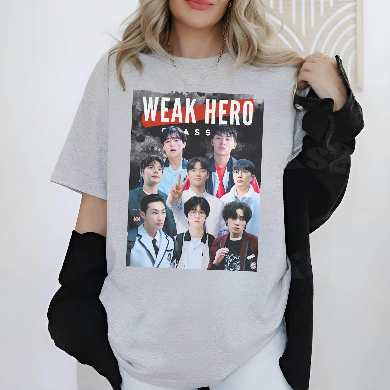 Weak Hero Merch Weak Hero Class Vintage Look T-shirt | Kdrama | Park Ji Hoon | Choi ...