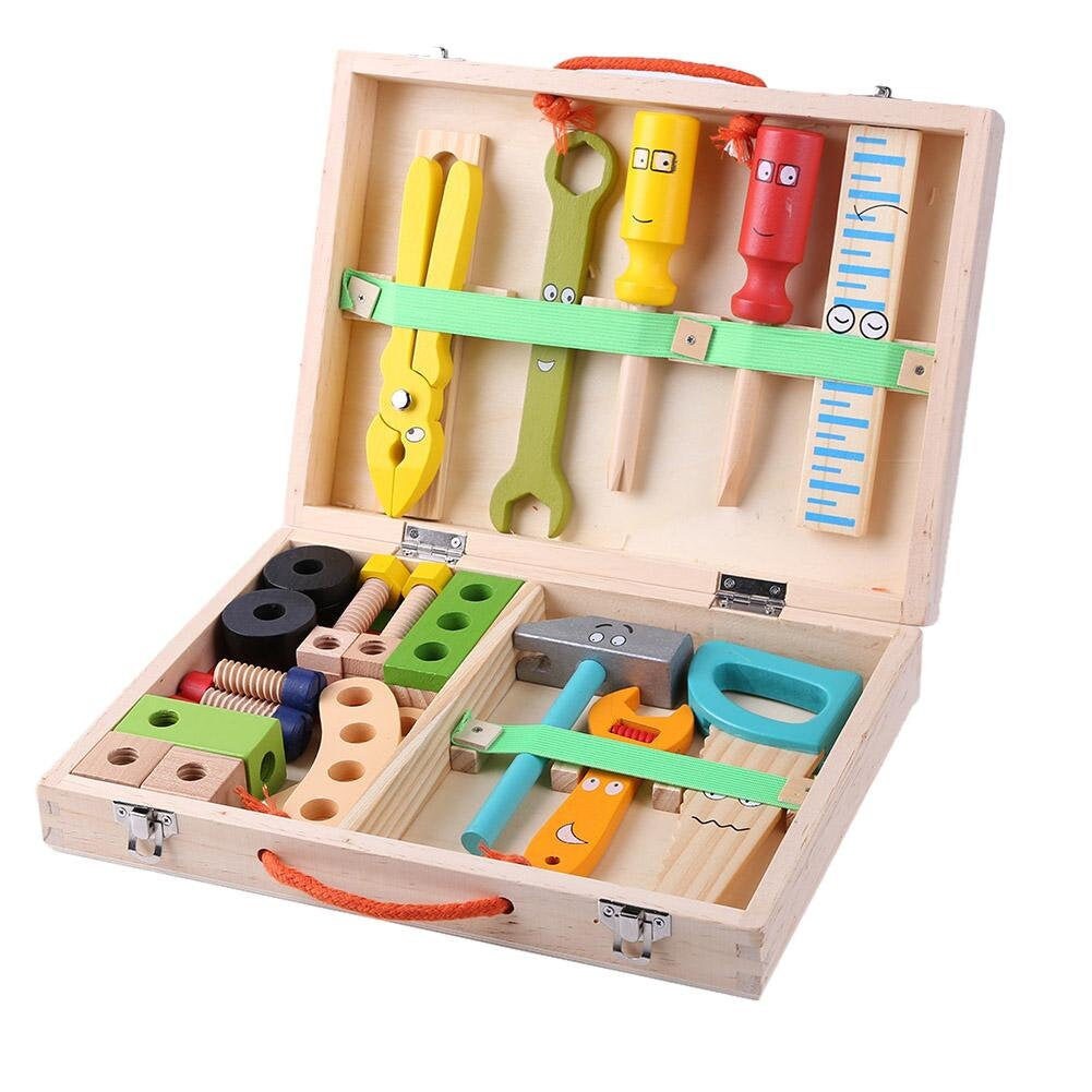 Baby Wooden Tool Set / Repair Tool Box for Kids / Puzzle Toy Etsy