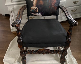 Country Cow Chair