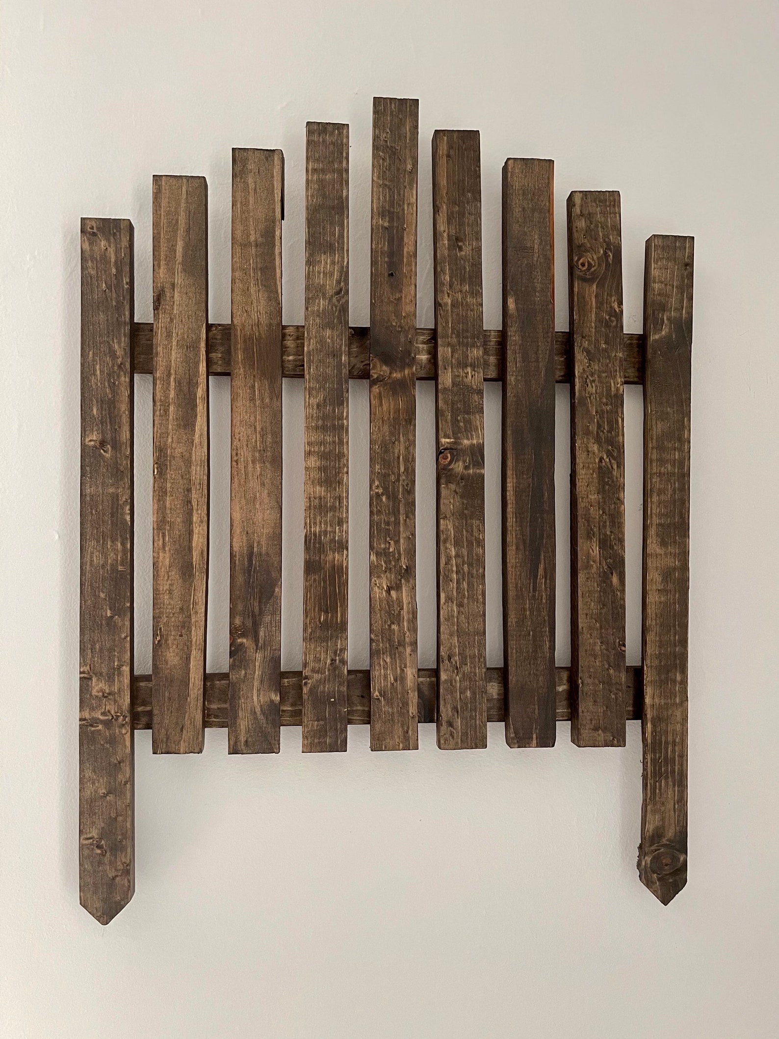 Rustic picket fence Etsy