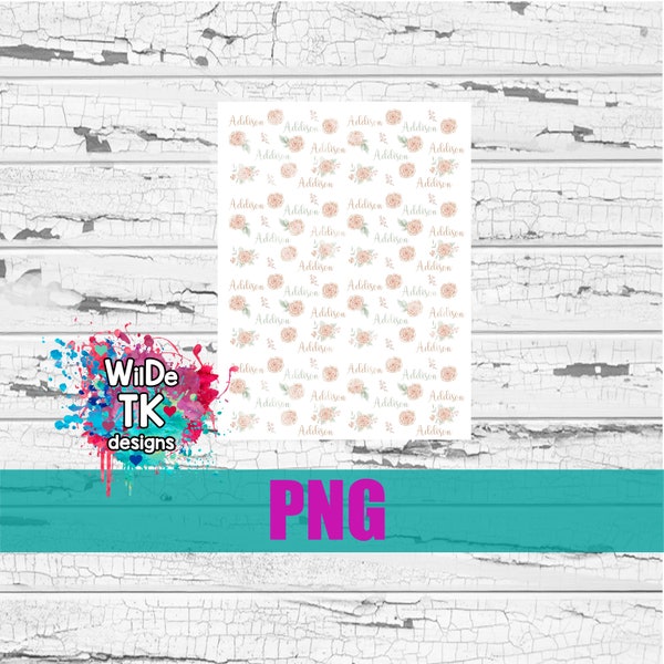 Baby Name Canvas Etsy