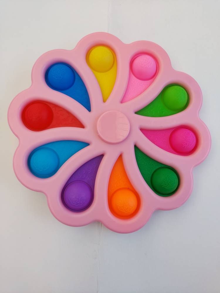 Sensory fidget simple dimple digit 10 colour wheel Etsy