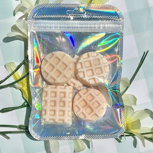 Strawberry Waffles, Milk and Cereal, French Toast Melt, Handmade Food Melt, Realistic Treat, Housewarming Gift, Just Because, breakfast melt