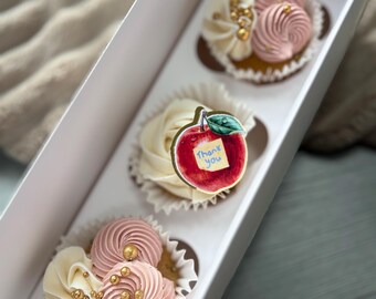 Teacher Cupcake Toppers, Thank you cupcake toppers, Thank you Teacher Topper