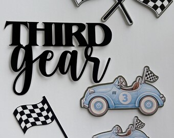 Third Gear cake topper