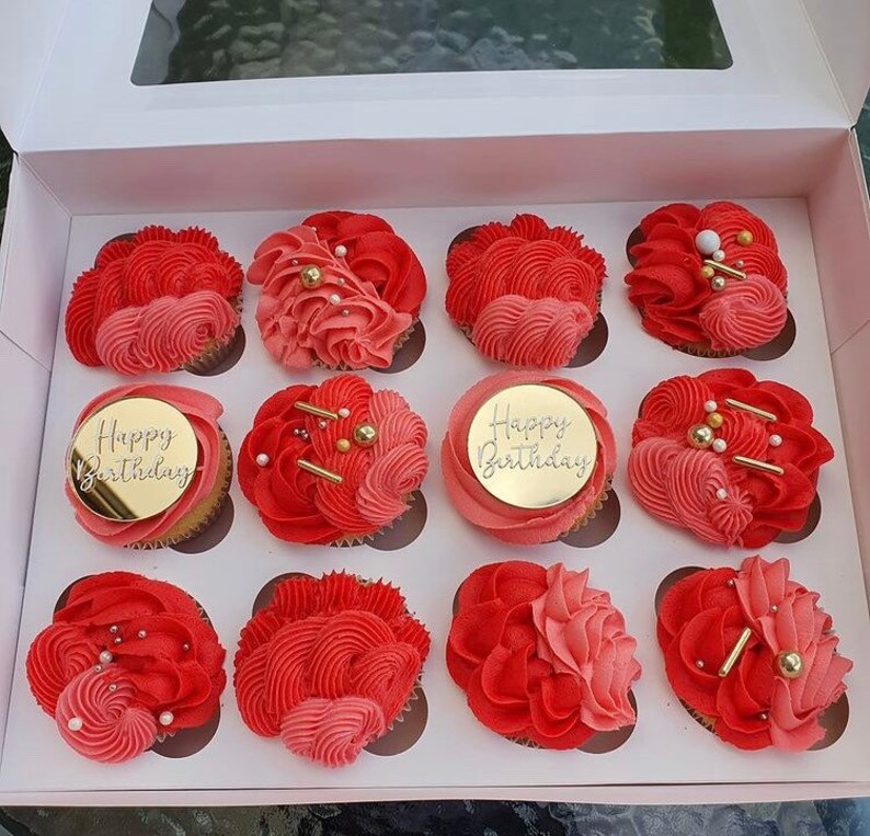 Personalised Cupcake Topper Cake Toppers Cake Discs Cake Etsy UK