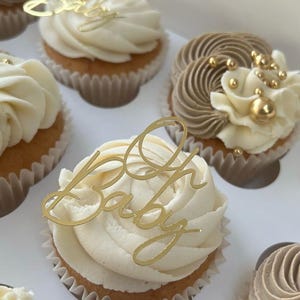 Oh baby cupcake toppers, baby shower cupcake toppers, oh baby toppers, baby shower cakes, oh baby charms, cupcake toppers, cupcake charms