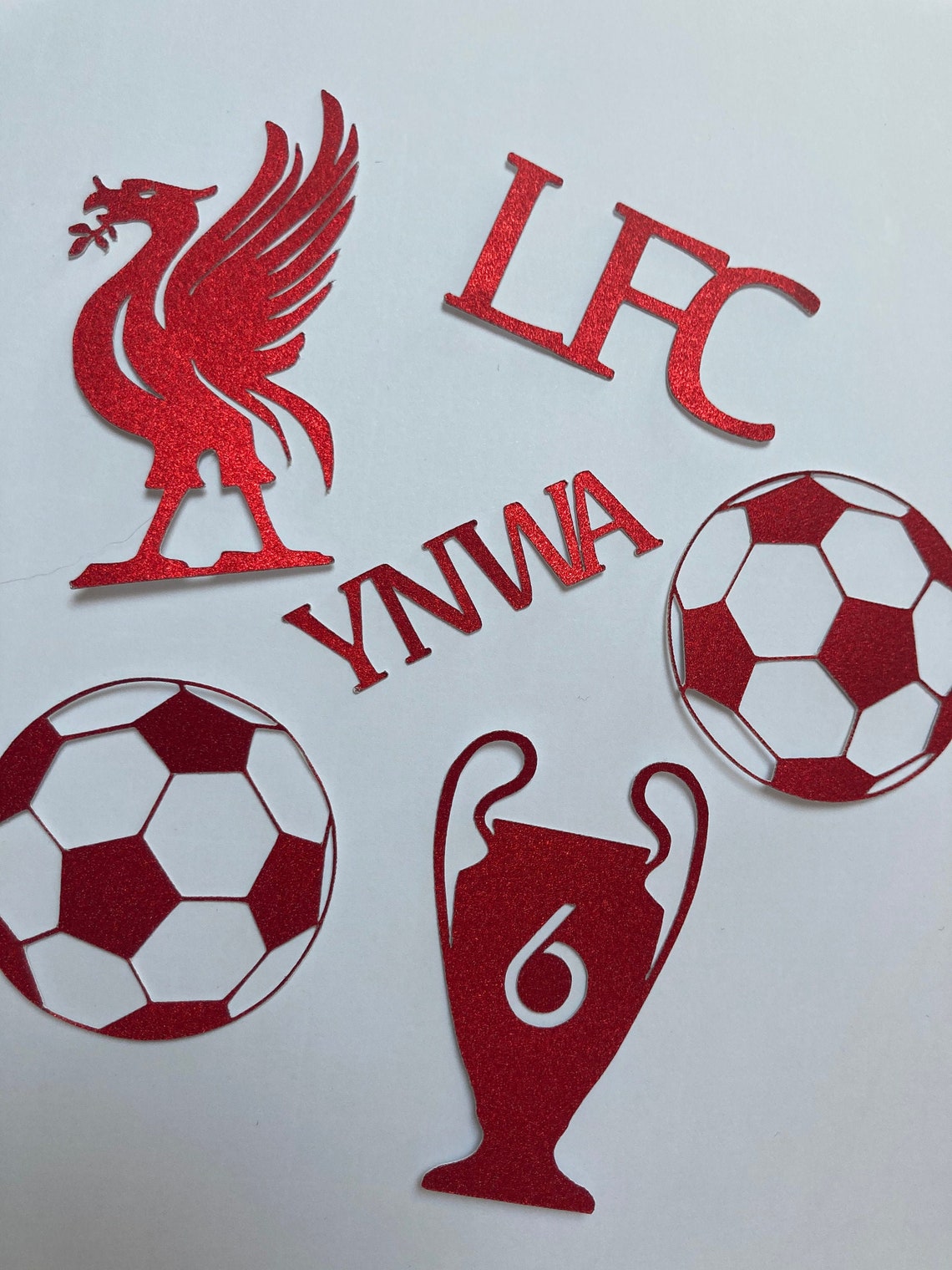 Liverpool football club cupcake toppers LFC toppers Etsy