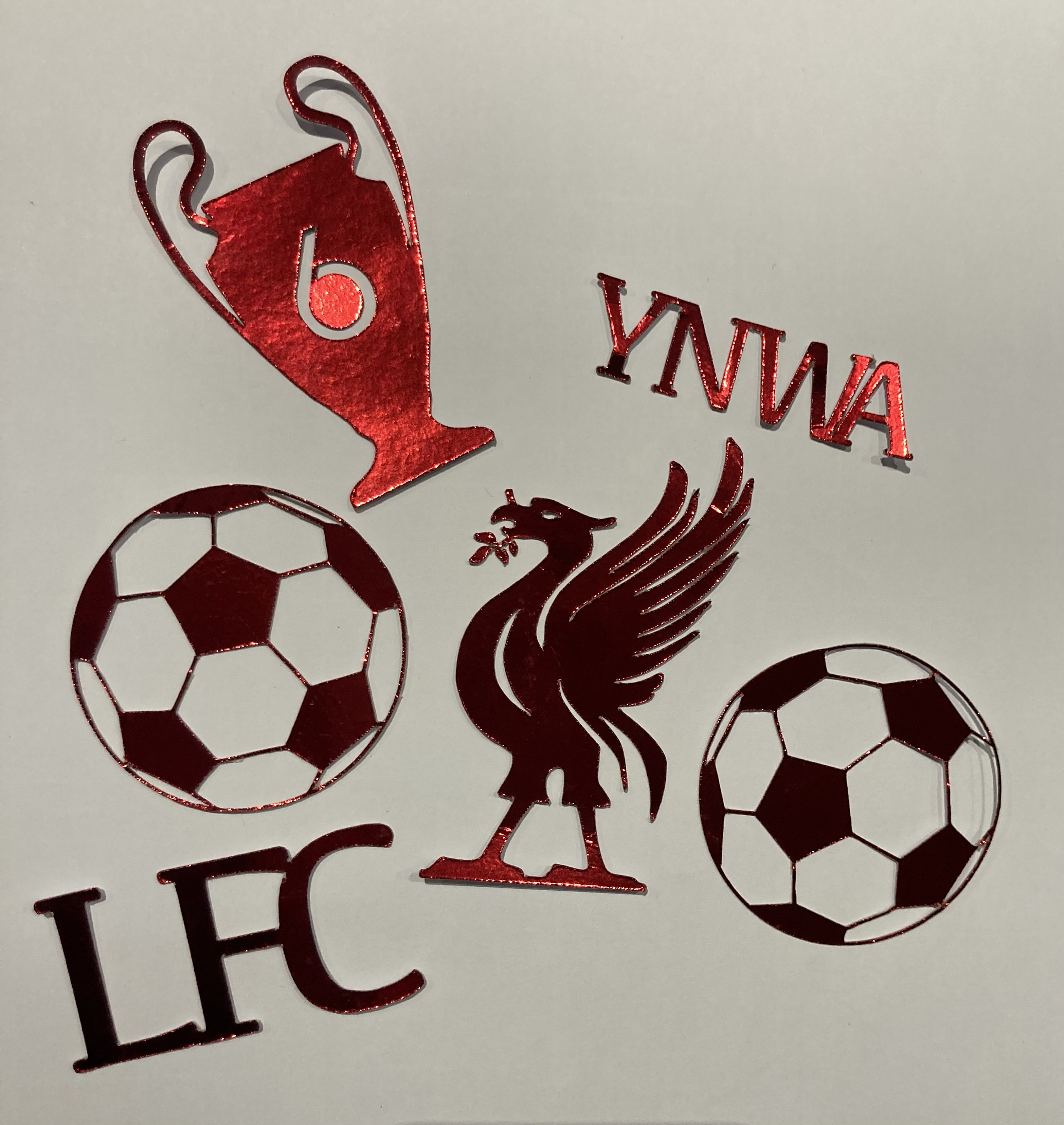 Liverpool football club cupcake toppers LFC toppers Etsy