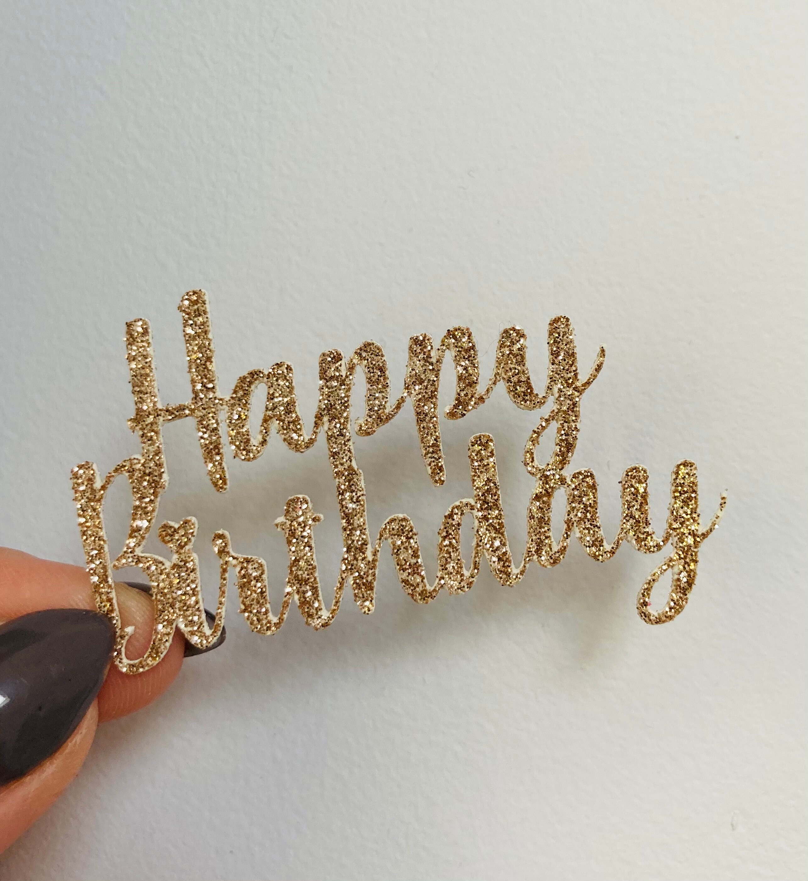 Happy Birthday Cupcake Toppers Birthday Toppers Happy Etsy UK