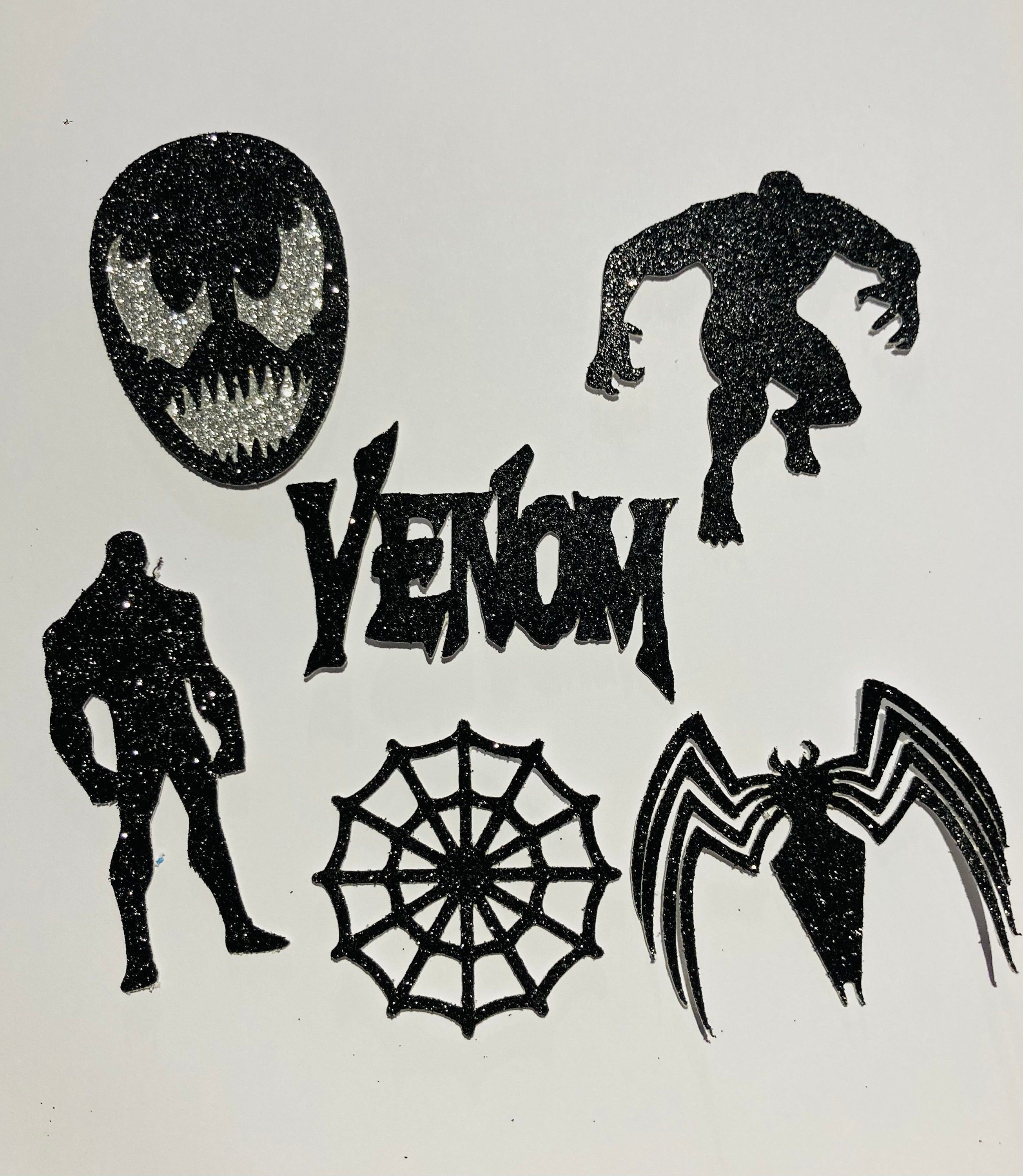Venom Cupcake Toppers Marvel Toppers Venom Cake Topper Etsy Denmark