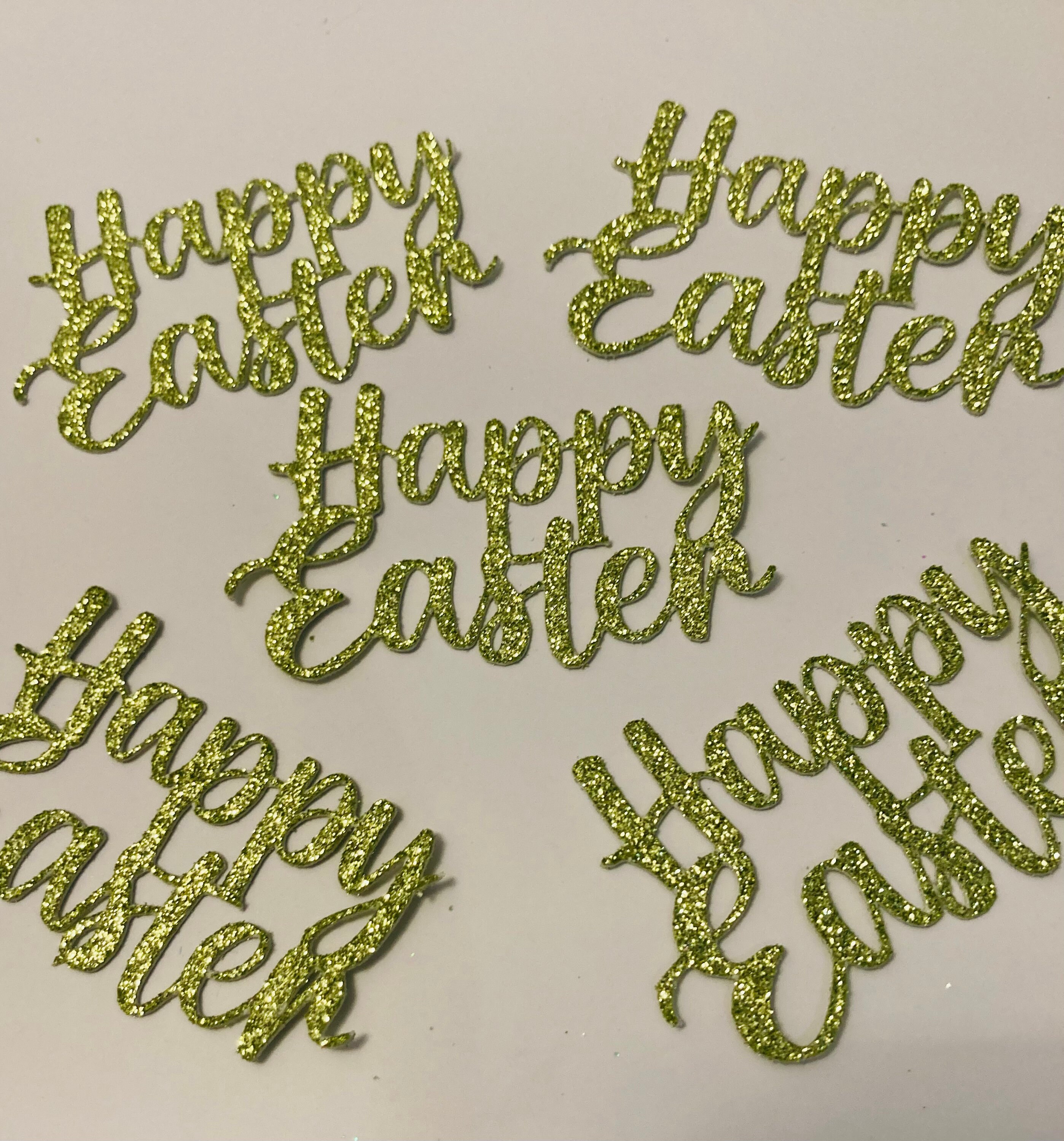 Easter Cupcake Toppers X6 Easter Cupcake Toppers Happy Etsy UK
