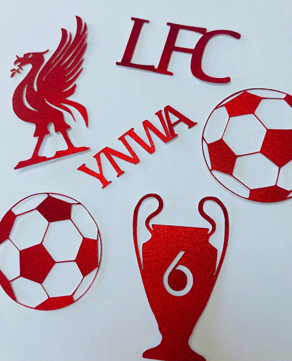 Liverpool football club cupcake toppers LFC toppers Etsy