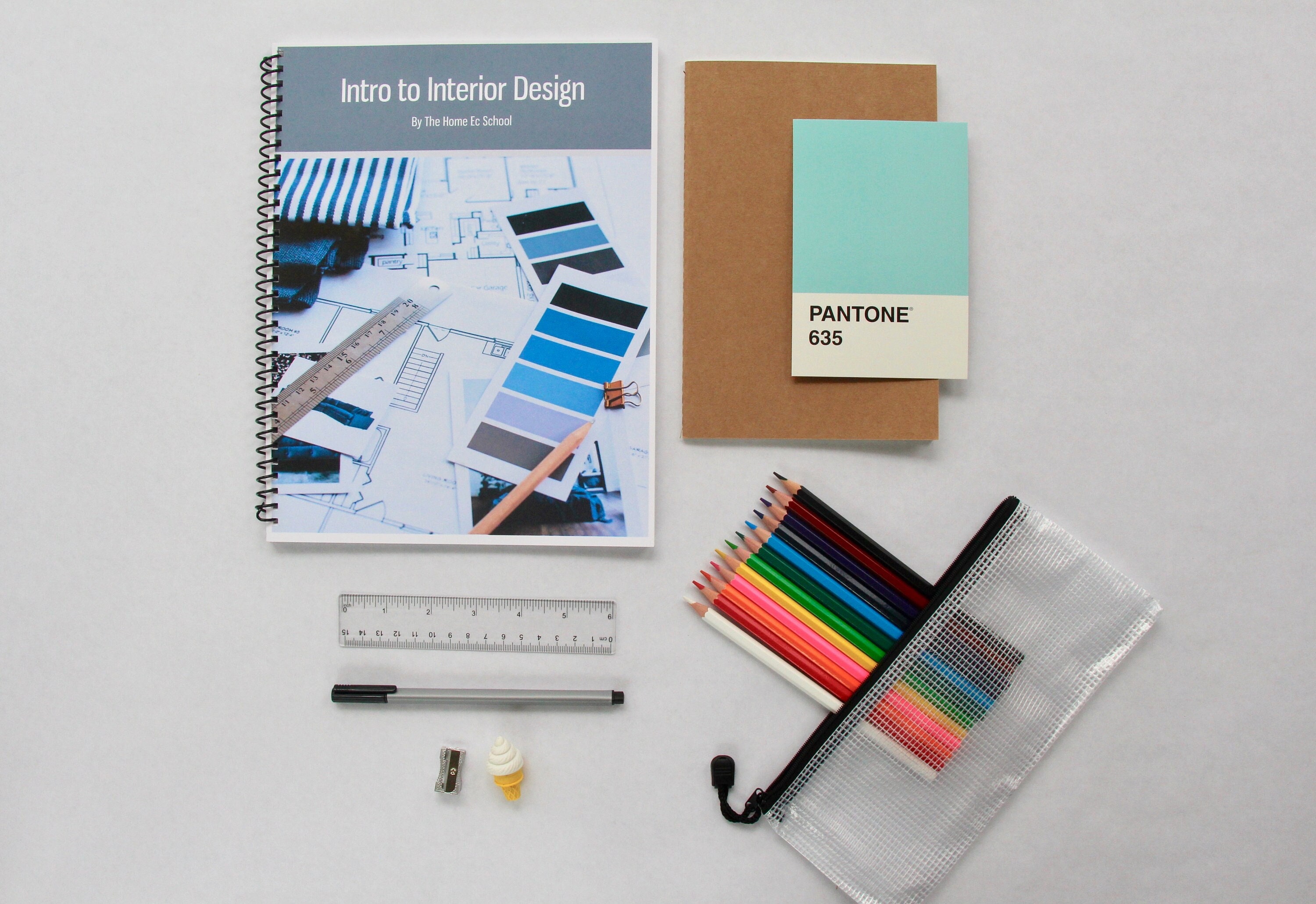 Kid's Interior Design Course | BOOK \u0026 SUPPLY KIT - Etsy, image size:3000x2060