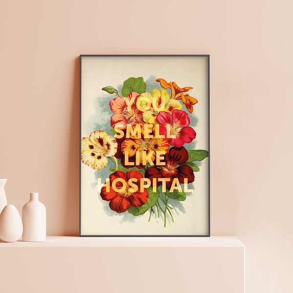 Póster "Hueles a hospital": Cita de Mary Cosby, RHOSLC