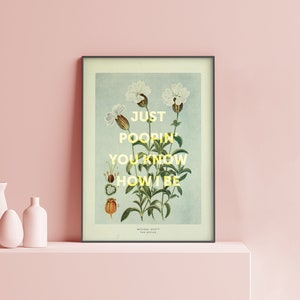 Michael Scott | Poopin &#39;du weißt wie ich bin | Zitat | Das Büro | Physisches Poster Druck lustig lustig | Geschenk | TO01.2
