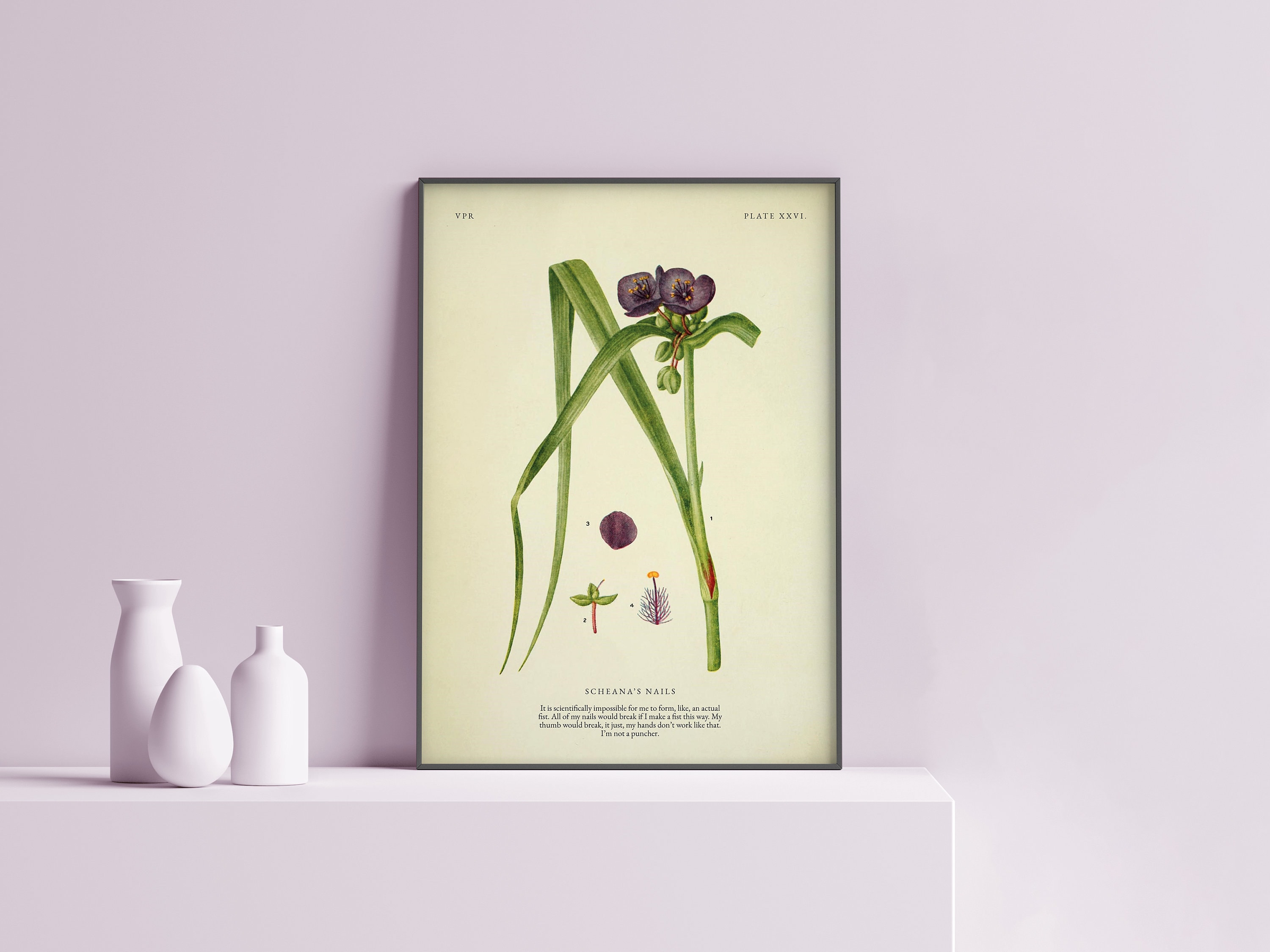 Scheana's nails | Scientifically impossible | Quote | Vanderpump Rules | Scandoval | Physical poster print botanical | Scandoval | VP02.2