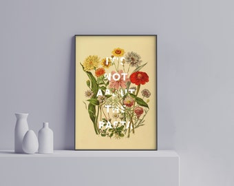 It&#39;s not about the Pasta | James Kennedy | Quote | Vanderpump Rules | Physical poster print vintage botanical | gift | VP01