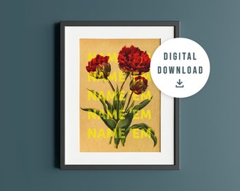 Name &#39;em | Sutton Stracke | Quote | Real Housewives of Salt Lake City RHOSLC | DIGITAL Poster Print | HW01