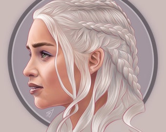 Daenerys Targaryen - Digital Print