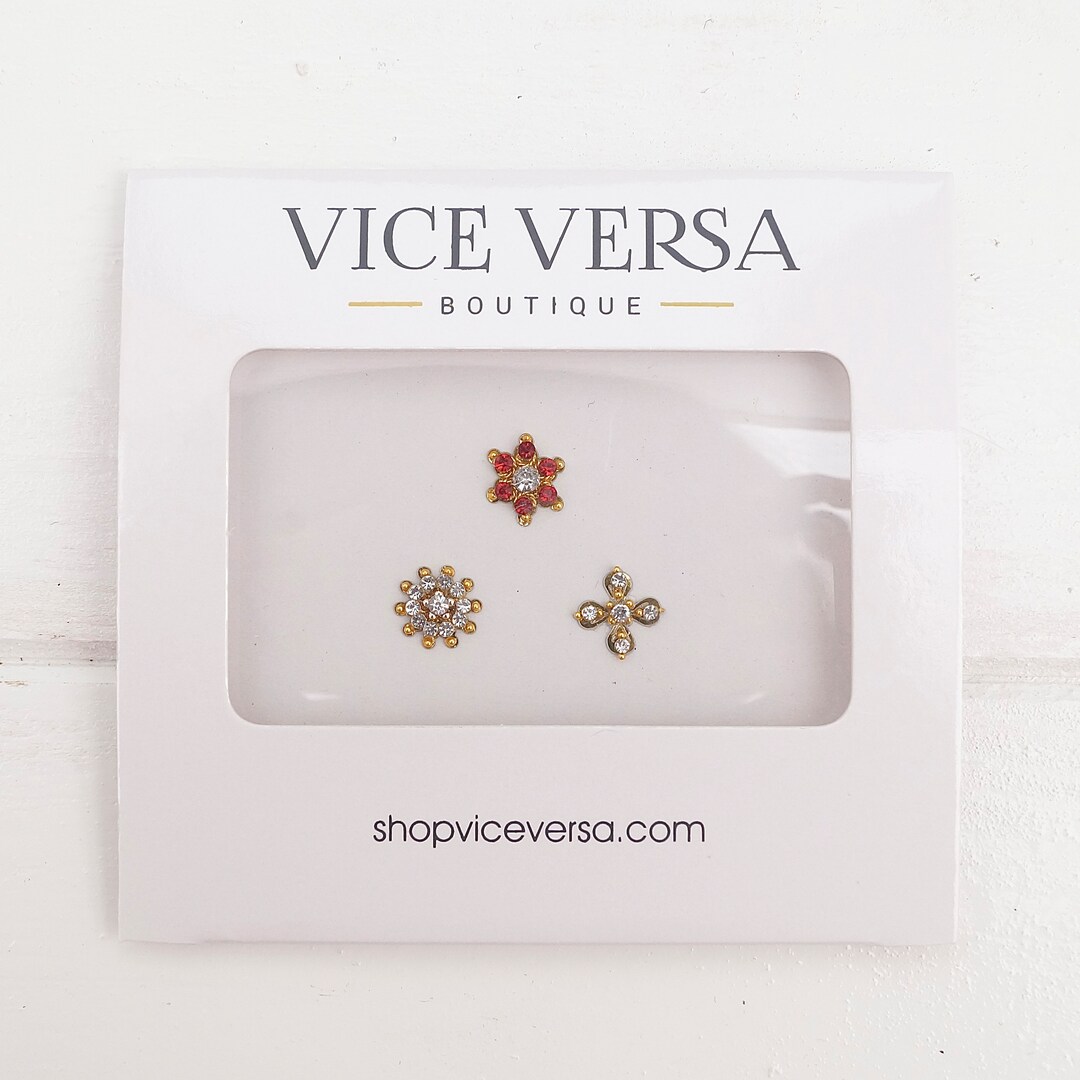 Rosa Nose Stud Sticker Face Sticker Bindi Etsy